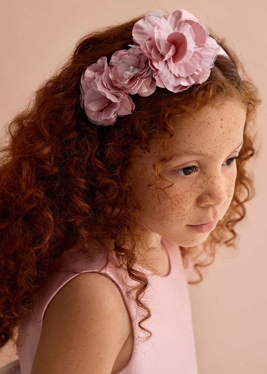 ABEL & LULA GIRL FLOWER MIKADO HAIRBAND