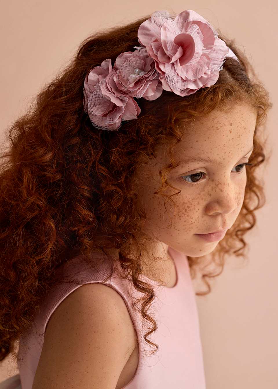ABEL & LULA GIRL FLOWER MIKADO HAIRBAND