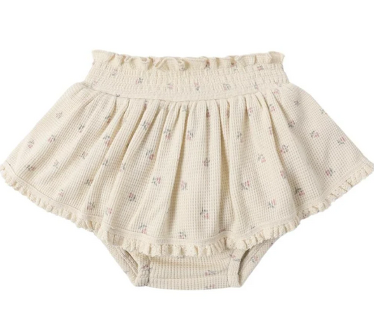 QUINCY MAE SKIRTED BLOOMER MAUVE DITSY
