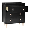 BABYLETTO LOLLY 3-DRAWER CHANGER DRESSER WITH REMOVABLE CHANGING TRAY