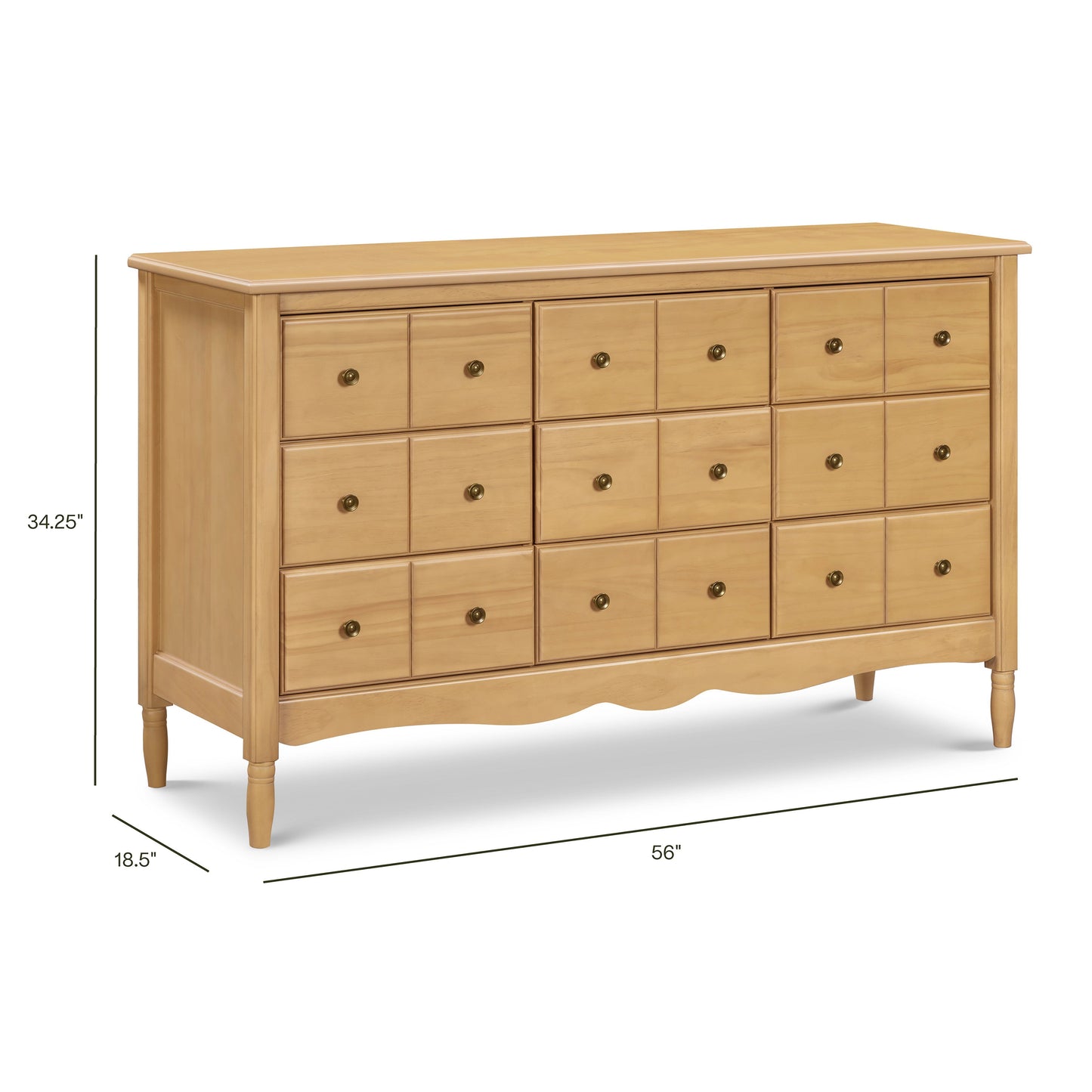 Liberty 9-Drawer Assembled Dresser in Natural Walnut