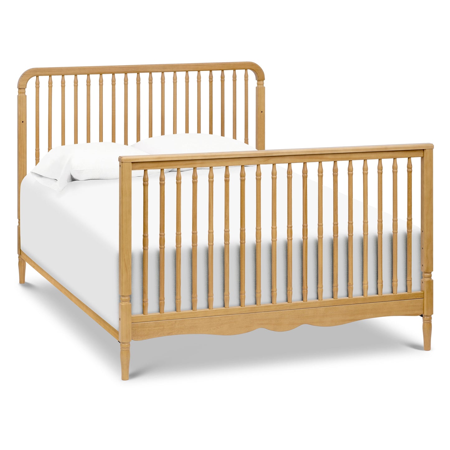 Liberty 4-in-1 Convertible Spindle Crib in Warm White