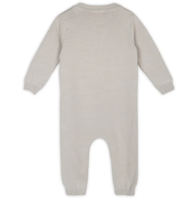 VIVERANO DINOSAUR JACQUARD KNIT BABY KNIT JUMPSUIT