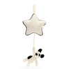 JELLYCAT BASHFUL BLACK & CREAM PUPPY MUSICAL PULL