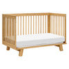 Hudson 3-in-1 Convertible Crib w/ToddlerBedConversionKit in White/Washed Natural