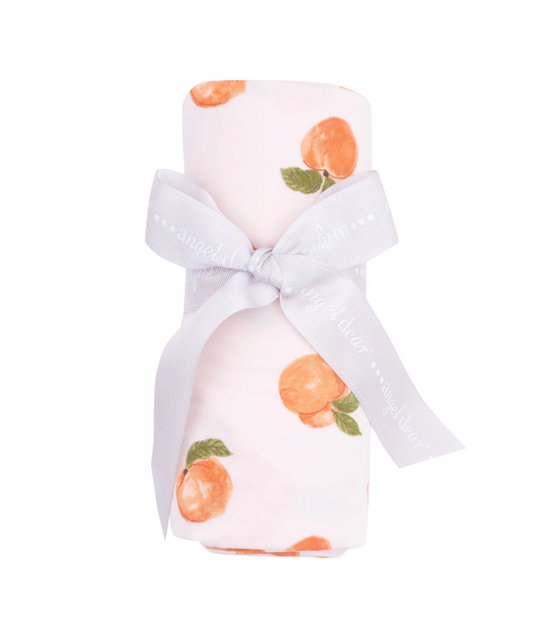 ANGEL DEAR WATERCOLOR PEACHES SWADDLE BLANKET