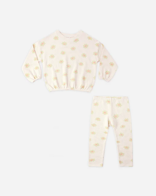 RYLEE + CRU SPONGEY KNIT SET YELLOW DAISY