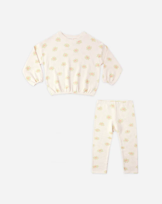 RYLEE + CRU SPONGEY KNIT SET YELLOW DAISY