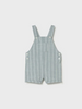 MAYORAL LINEN STRIPED DUNGAREE JADE