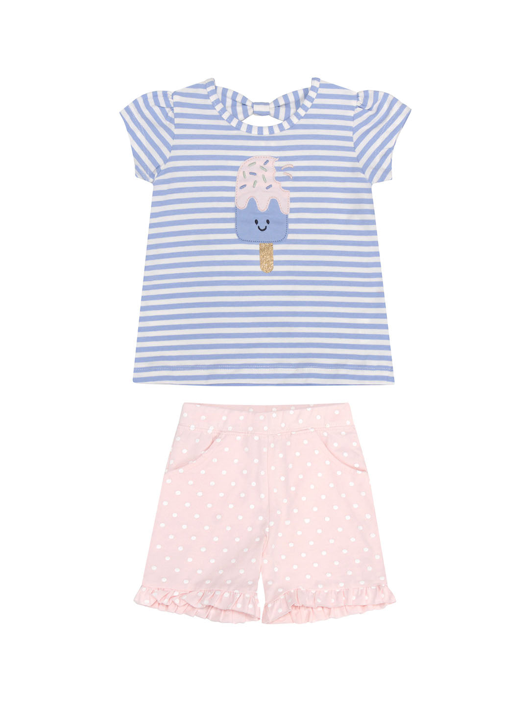BLUE STRIPE POPSICLE TOP WITH SHORT