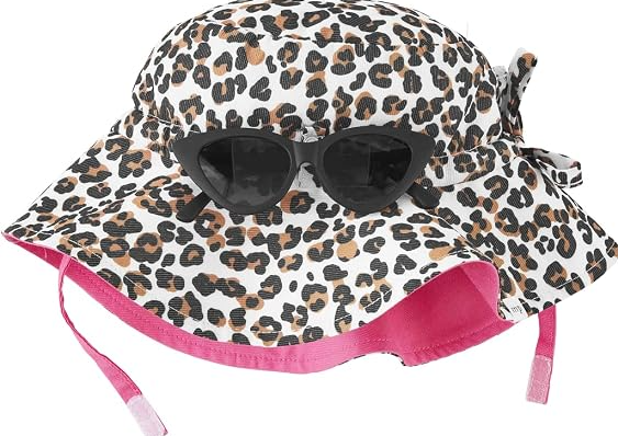 LEOPARD HAT AND SUNGLASSES
