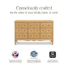 Liberty 9-Drawer Assembled Dresser in Natural Walnut