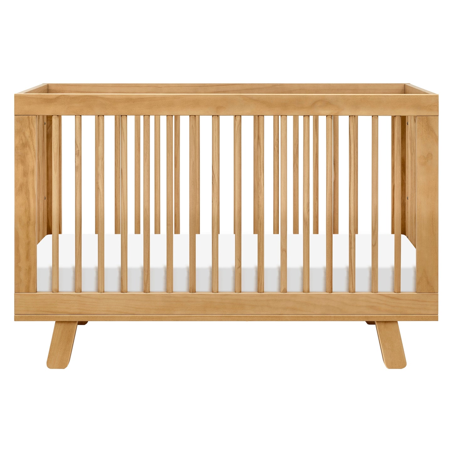 Hudson 3-in-1 Convertible Crib w/ToddlerBedConversionKit in White/Washed Natural