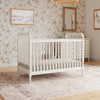 Liberty 3-in-1 Convertible Spindle Crib w/Toddler Bed Conversion Kit in Dusty Rose