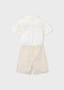 MAYORAL BOY LINEN SHORTS AND SHIRT SET