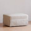 Crawford Gliding Ottoman in Tan Gingham