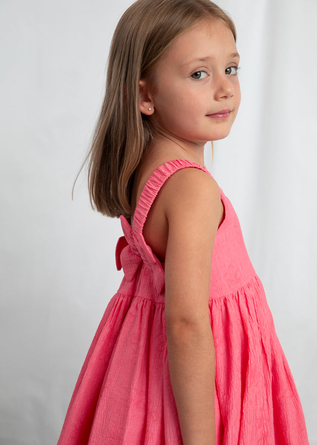 MAYORAL GIRL BACK FLOWERS DRESS