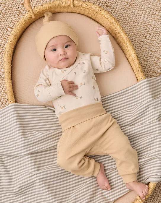 QUINCY MAE SIDE SNAP BODYSUIT + PANT SET PEARS