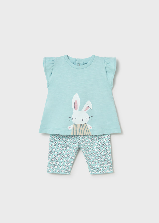 MAYORAL GIRL PRINTED LEGGINGS WITH T-SHIRT SET