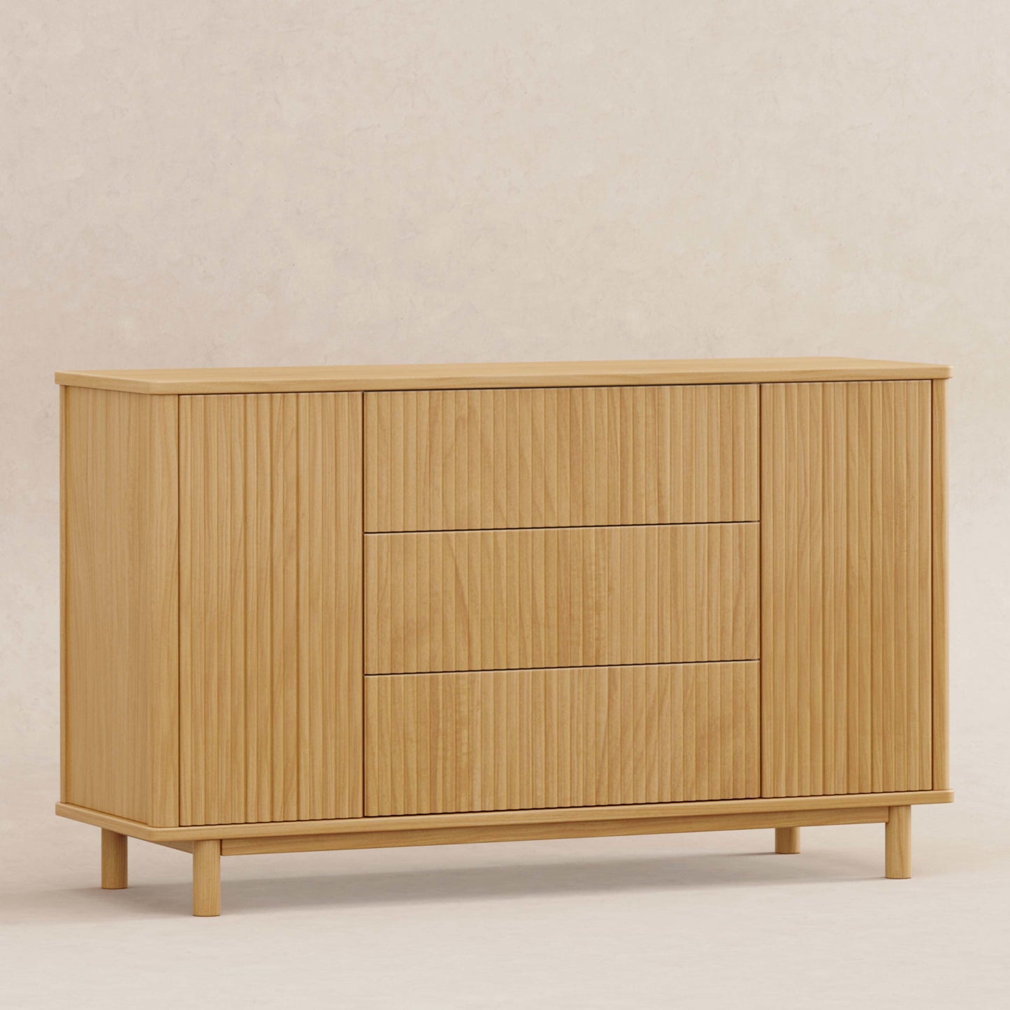 Pogo Tambour Assembled Dresser in Olive