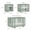 BABYLETTO YUZU 8-IN-1 CONVERTIBLE CRIB WITH ALL-STAGES CONVERSION KITS