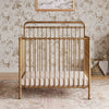 Winston 4-in-1 Convertible Mini Crib in Vintage Gold