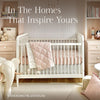 Liberty 3-in-1 Convertible Spindle Crib w/Toddler Bed Conversion Kit in Dusty Rose