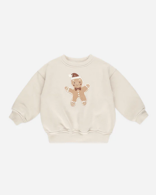 RYLEE AND CRU RELAXED SWEATSHIRT GINGERBREAD