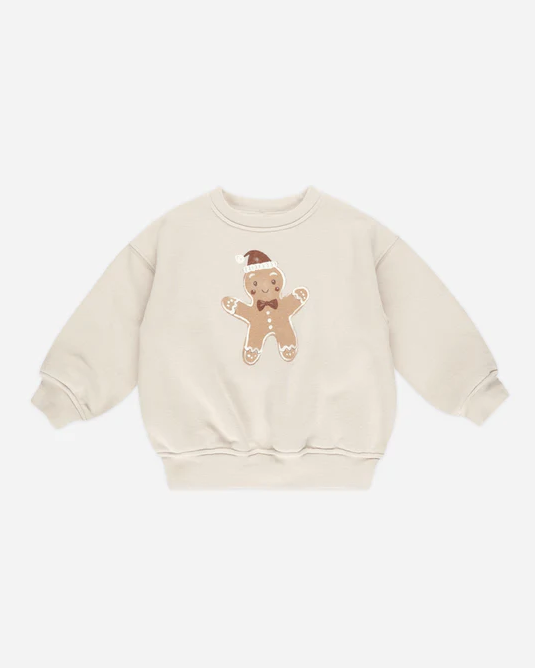 RYLEE AND CRU RELAXED SWEATSHIRT GINGERBREAD