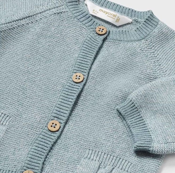 MAYORAL KNIT DUNGAREES SET