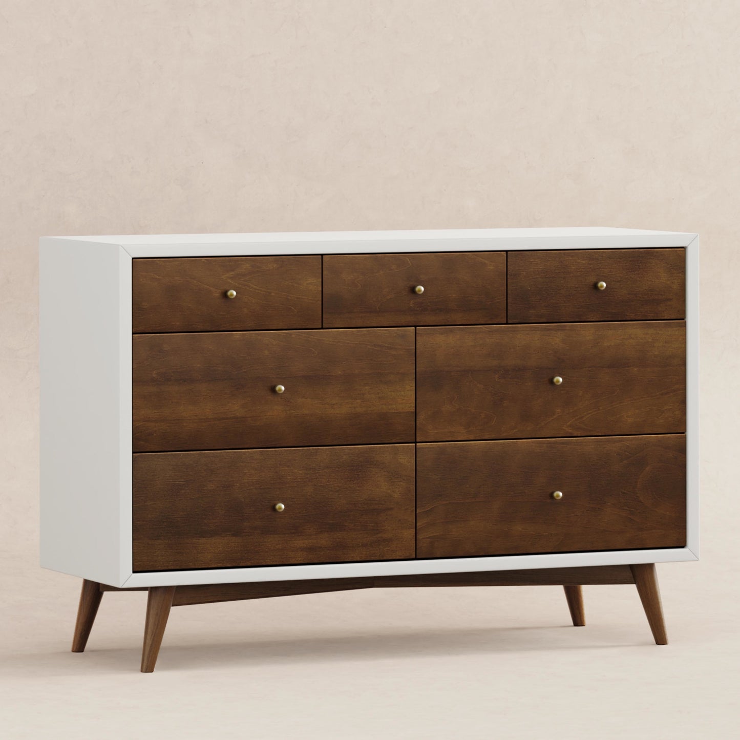 Palma 7-Drawer Double Dresser, Assembled in Warm White