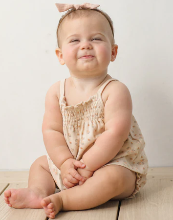 QUINCY MAE SMOCKED TANK + BLOOMER SET - STRAWBERRIES