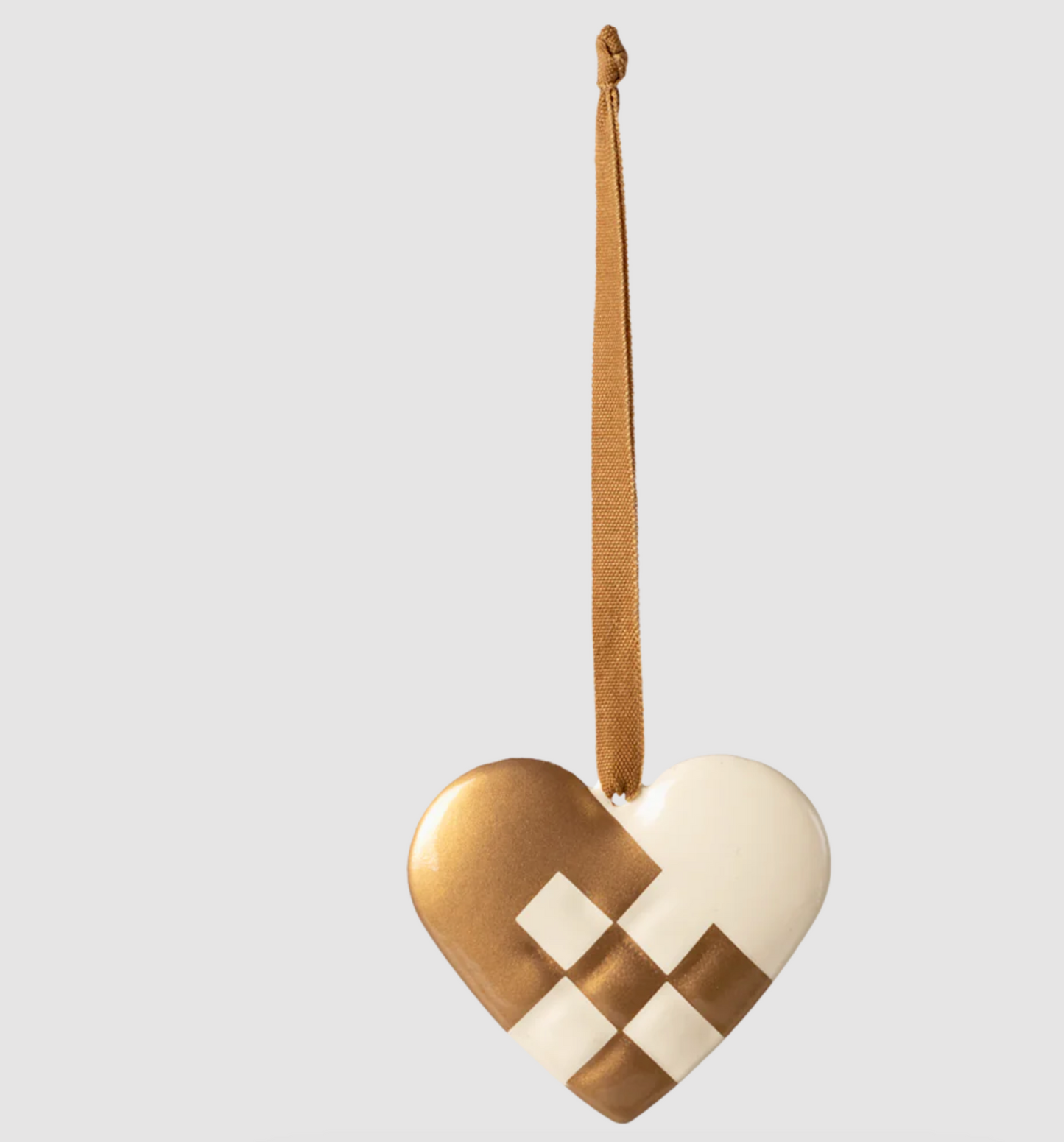 MAILEG METAL ORNAMENT, SMALL HEART - GOLD