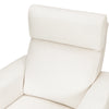 Willa Power Glider Recliner w/ adj. headrest & USB in Performance Grey Eco-Weave w/Light Wood Base