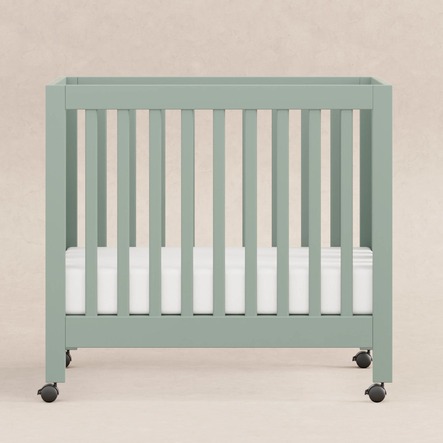Origami Mini Crib in Light Sage