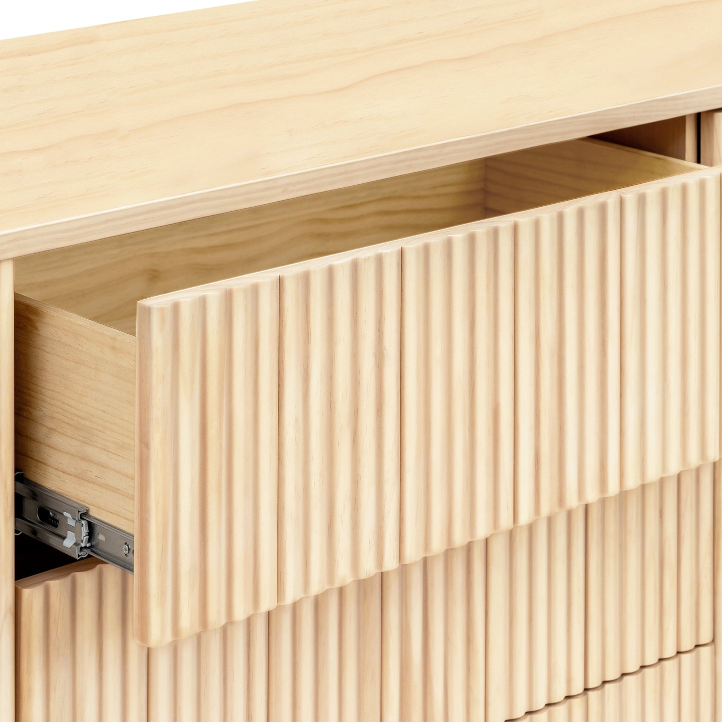 Pogo Tambour Assembled Dresser in Olive