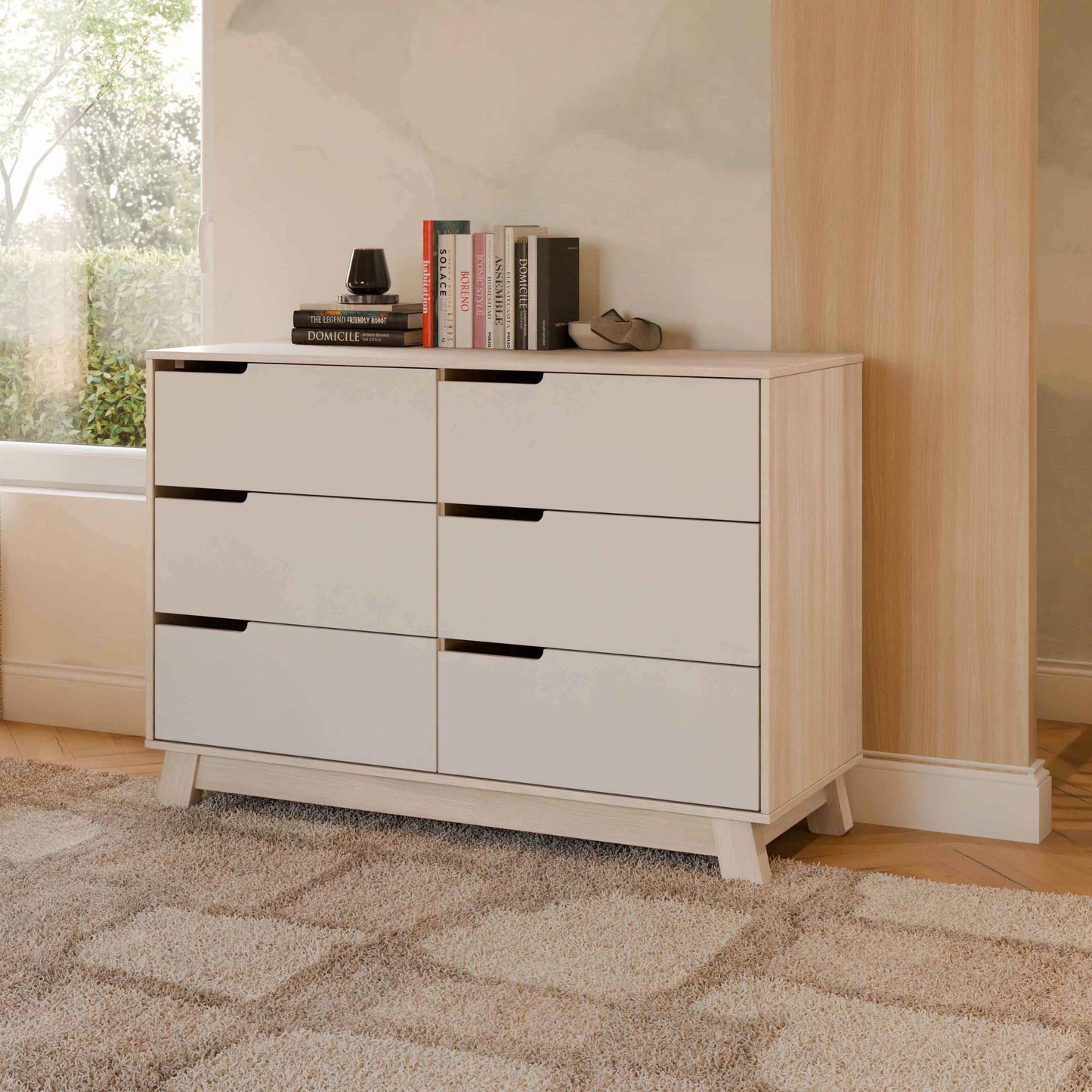 Hudson 6-Drawer Double Dresser, Assembled in Honey