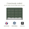 Liberty 6-Drawer Assembled Dresser in Cove Blue