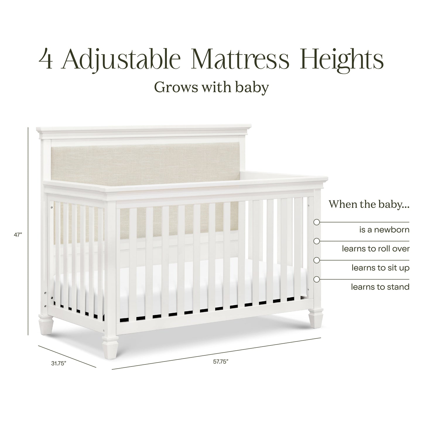 NAMESAKE DARLINGTON 4-IN-1 CONVERTIBLE CRIB