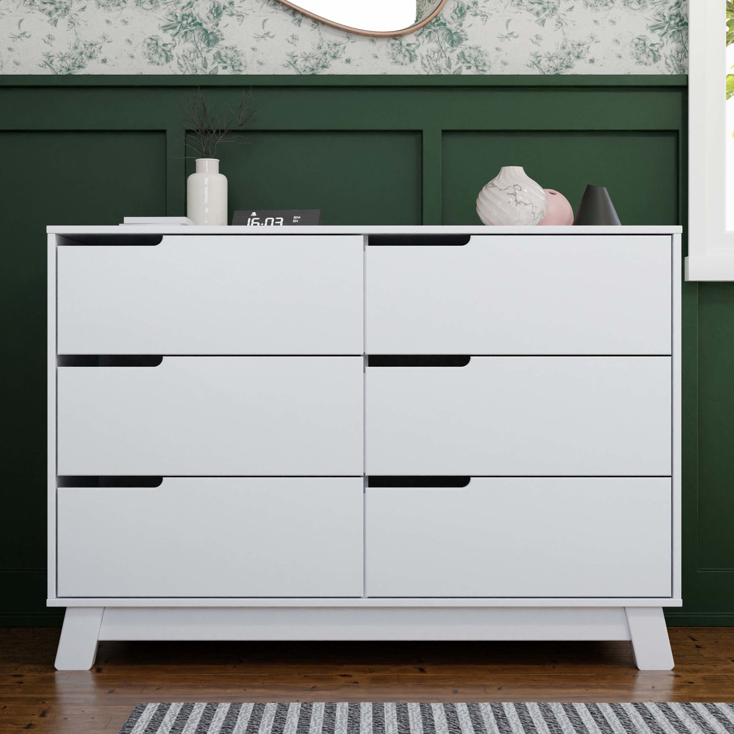 Hudson 6-Drawer Double Dresser, Assembled in Honey
