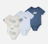 DEUX PAR DEUX ORGANIC COTTON JERSEY ONESIE