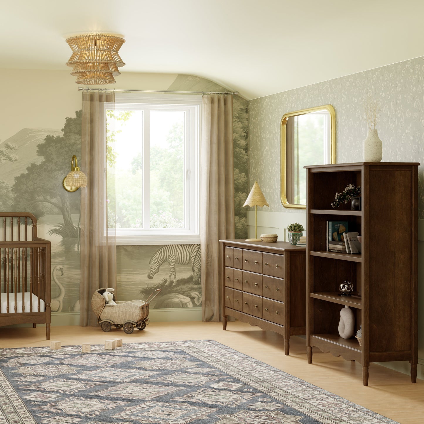 Liberty 9-Drawer Assembled Dresser in Natural Walnut