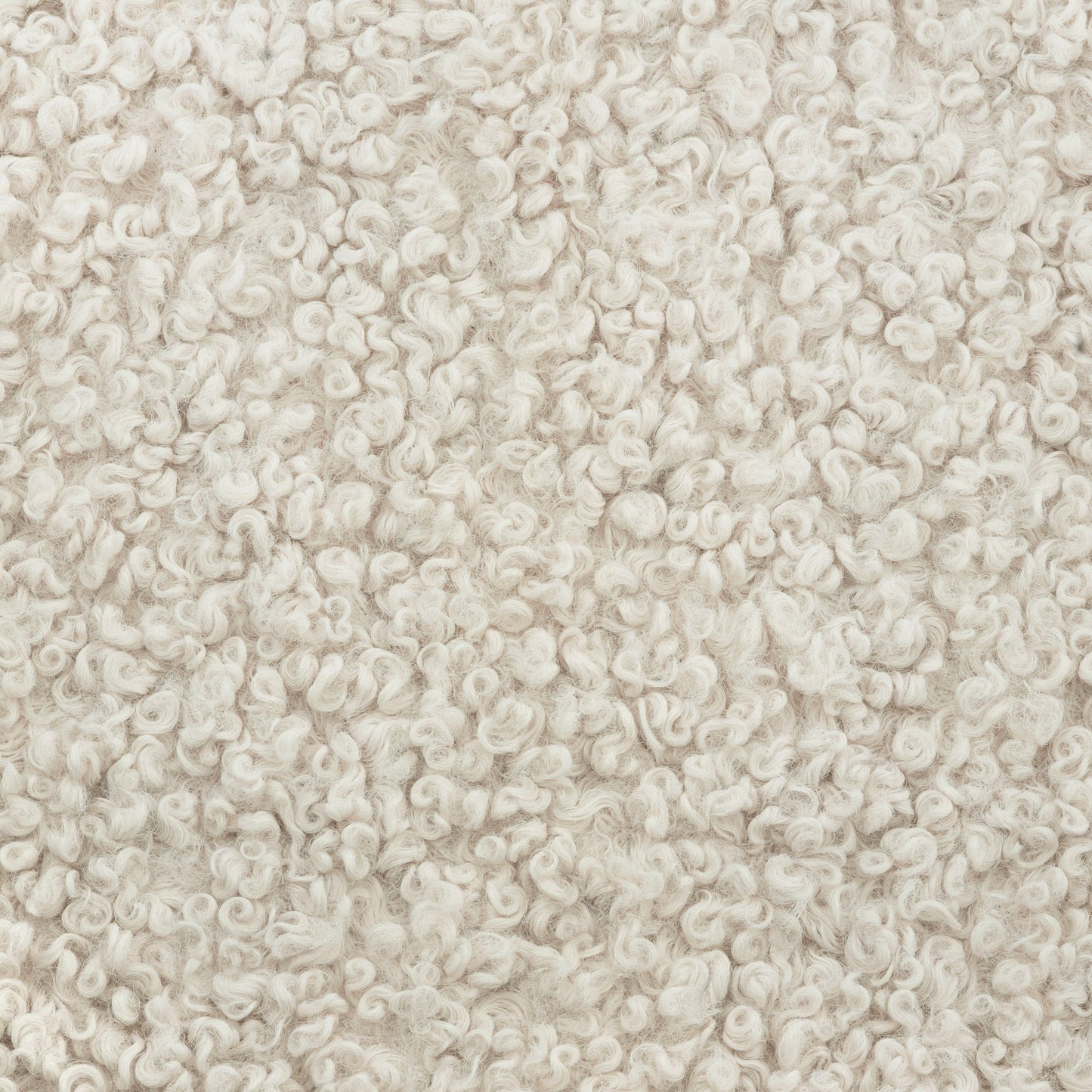 Kiwi Gliding Ottoman in Ivory Boucle w/ Gold Base