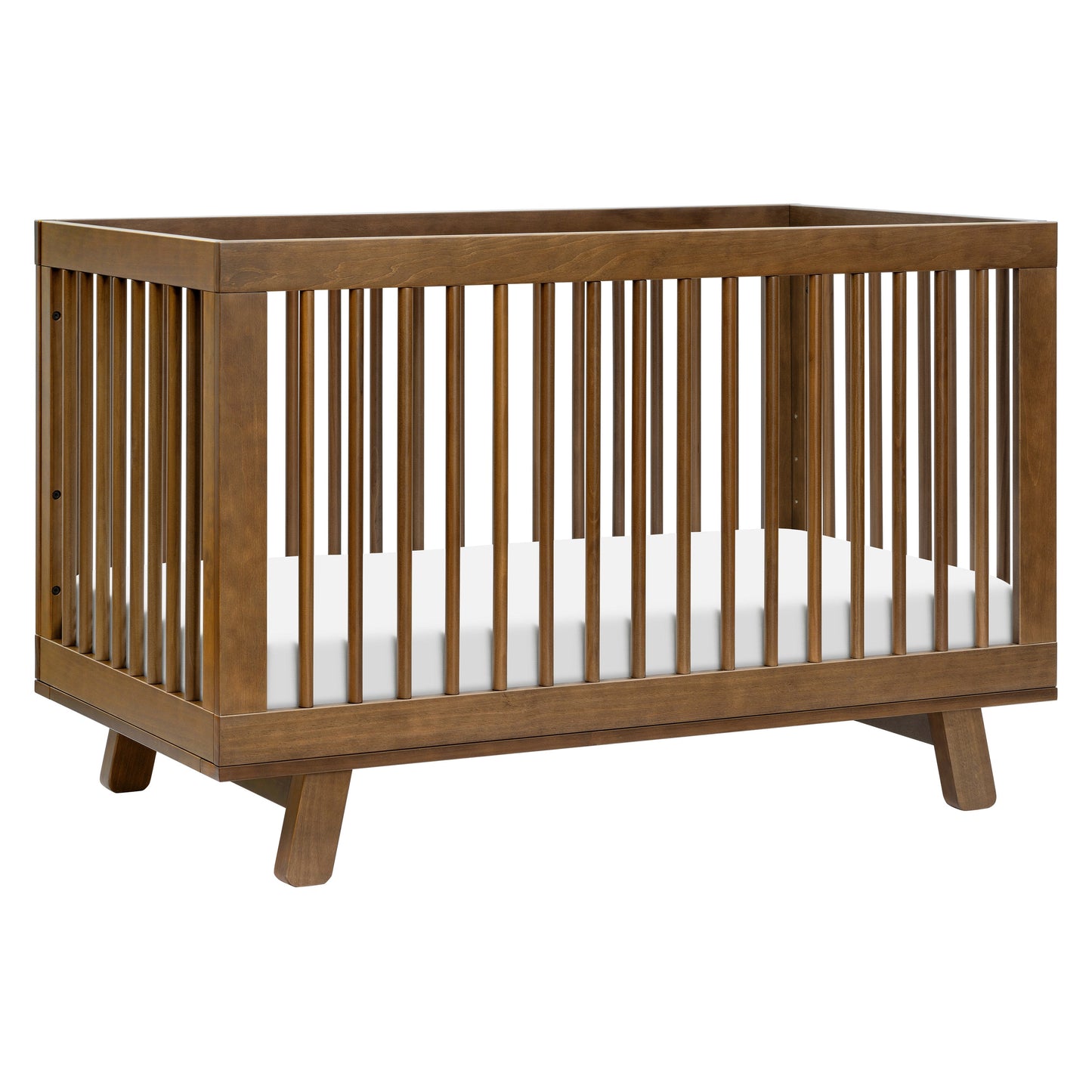 Hudson 3-in-1 Convertible Crib w/ToddlerBedConversionKit in White/Washed Natural