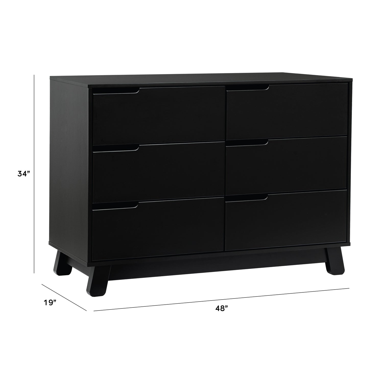 Hudson 6-Drawer Double Dresser, Assembled in Honey