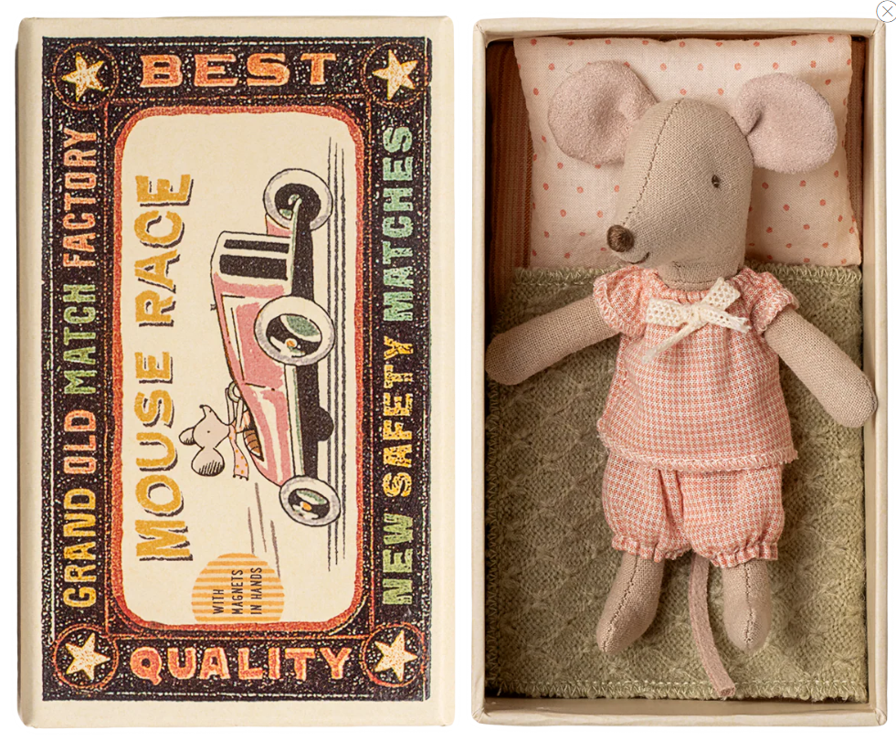LITTLE SISTER MOUSE IN MATCHBOX
