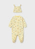 MAYORAL NEWBORN BOY PRINTED ONE-PIECE WITH HAT