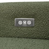 Kiwi Glider Recliner w/ Electronic Control and USB in Ivory Boucle w/Gold Base
