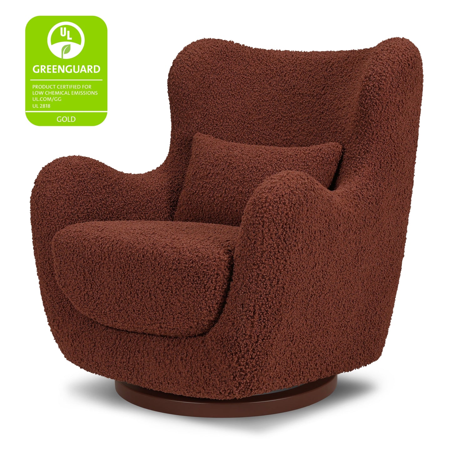 BABYLETTO SOLSTICE SWIVEL GLIDER IN TEDDY LOOP