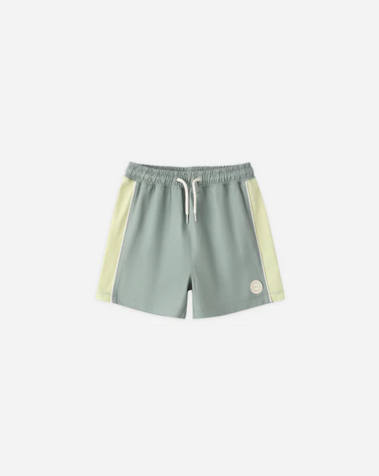 RYLEE + CRU PANELED BOARDSHORT - SEA GREEN